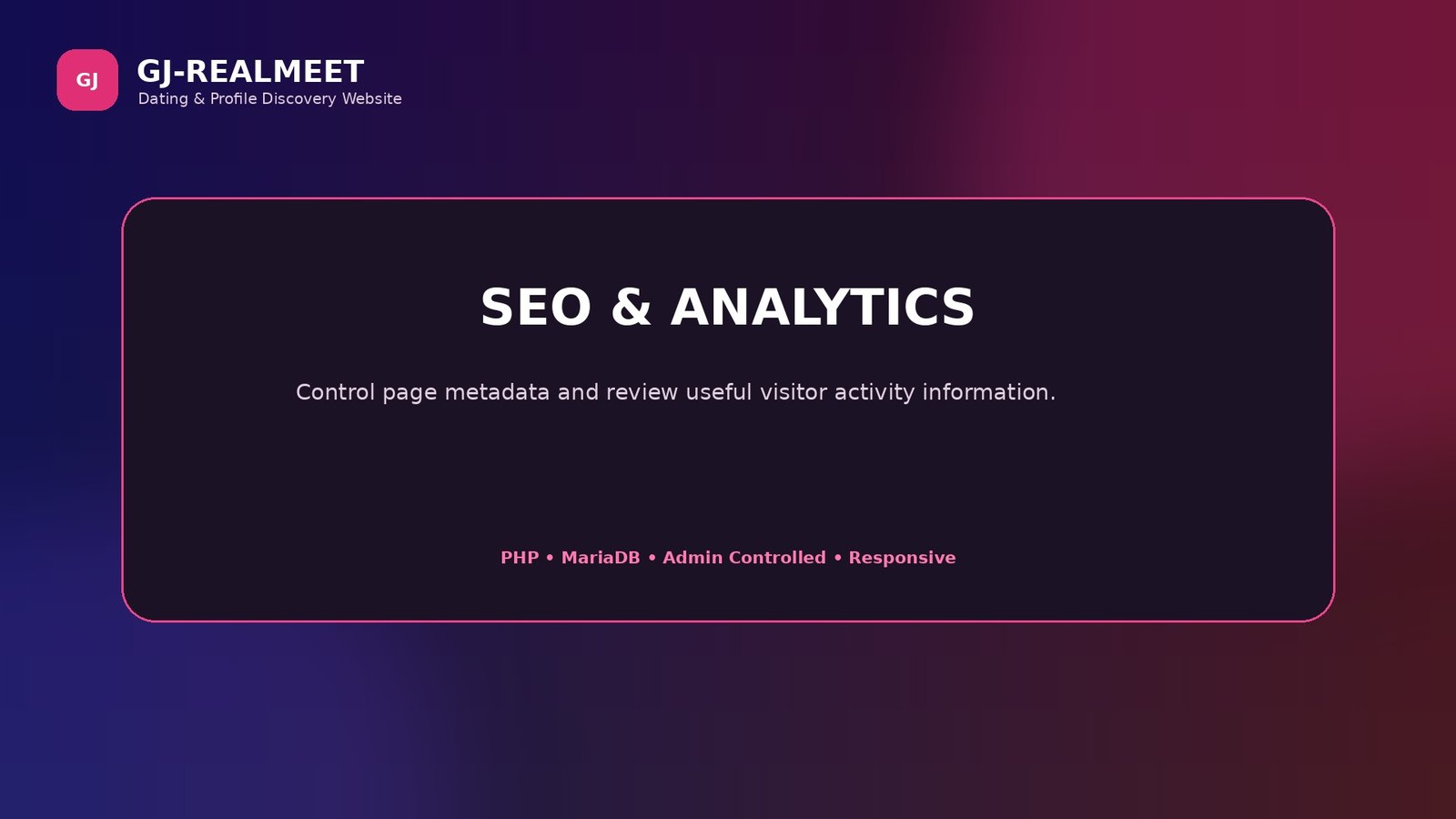 SEO & Visitor Analytics